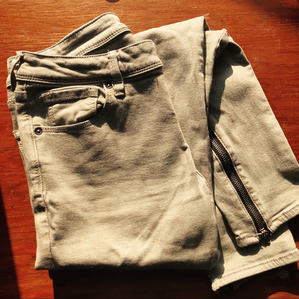 Bullhead Demin Co. Skinny Jeans - Green Khaki